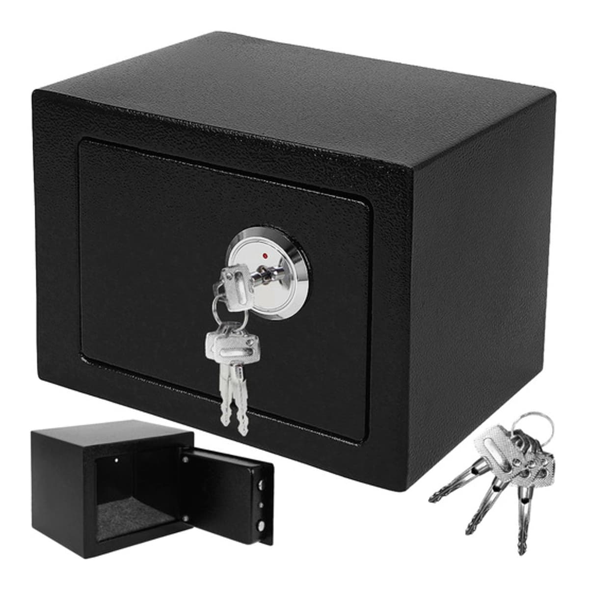 Väggkassaskåp med 3 nycklar, 16x16x22 cm